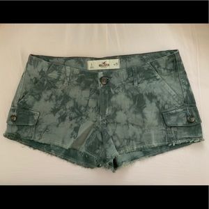 Hollister Cargo Camo Tie Dye Shorts